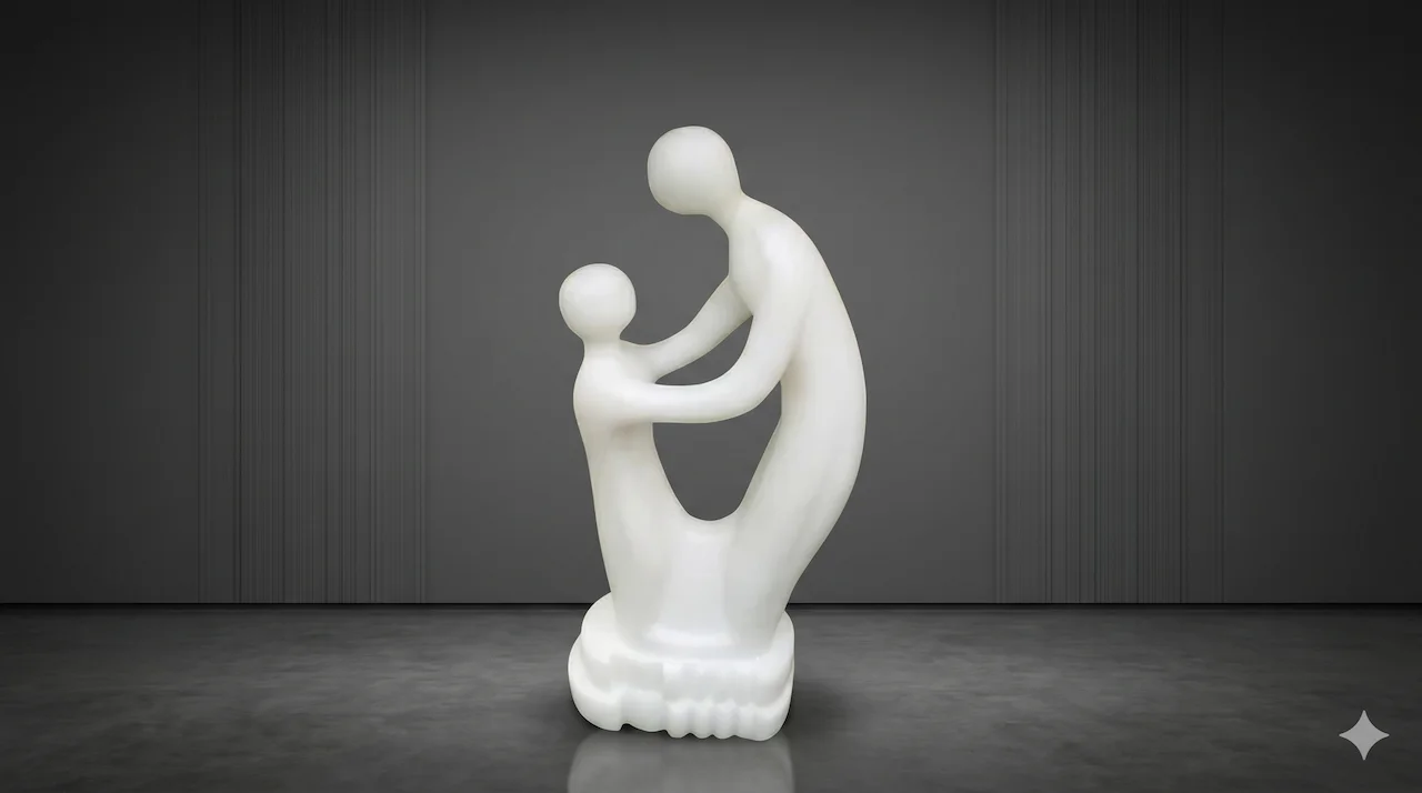 Marble Abstract Sculpture Modern Decorative Art Piece